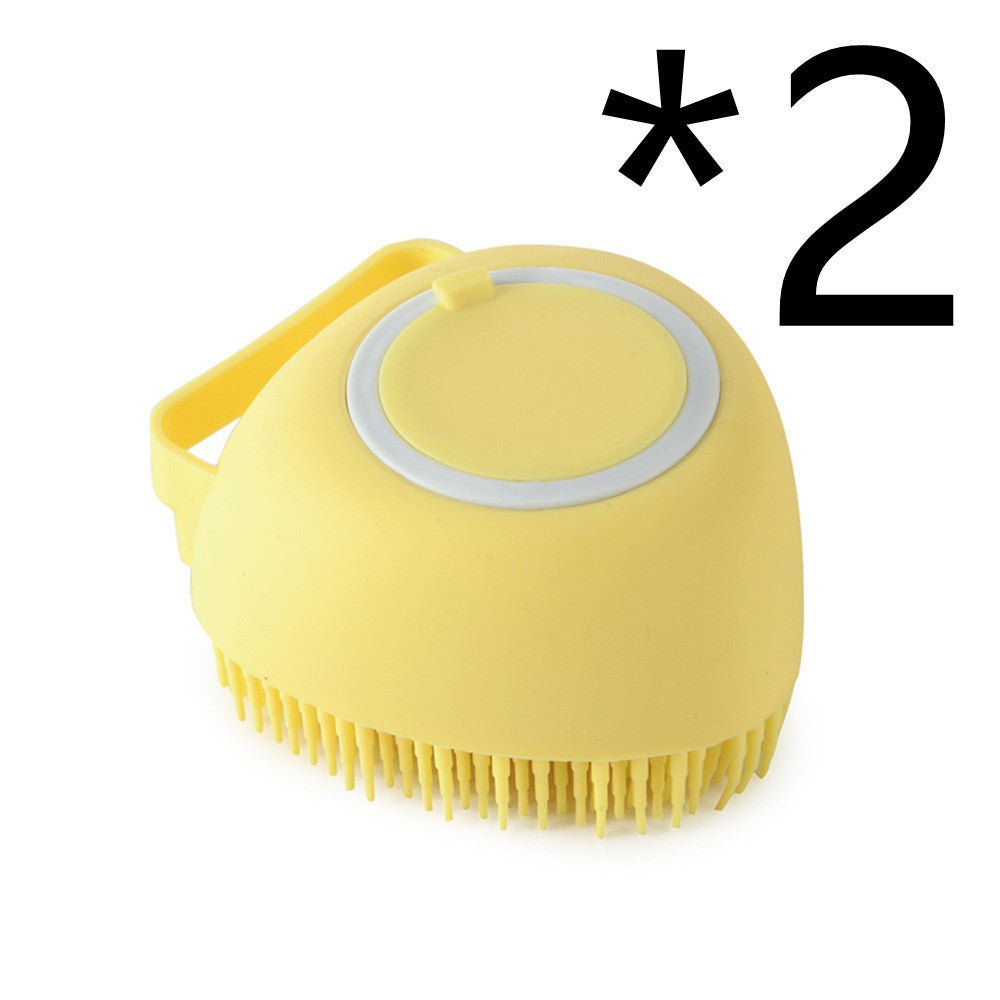 Silicone Dog Bath Massage Gloves Brush Pet Cat Bathroom Cleaning Tool Comb Brush For Dog Can Pour Shampoo Dog Grooming Supplies - key words