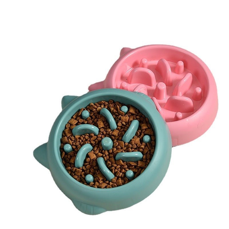 Pet Dog Cat Slow Feeder Bowls Anti Choking Slow Feeder Dish Bowl Home Dog Eating Plate Anti Gulping Bowl Supplies - key words