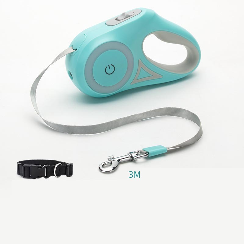 Dog Leash Retractable Leash And Dog Collar Spotlight Automatic Pet Dog Cat Traction Rope For Small Medium Dogs Pet Product - key words
