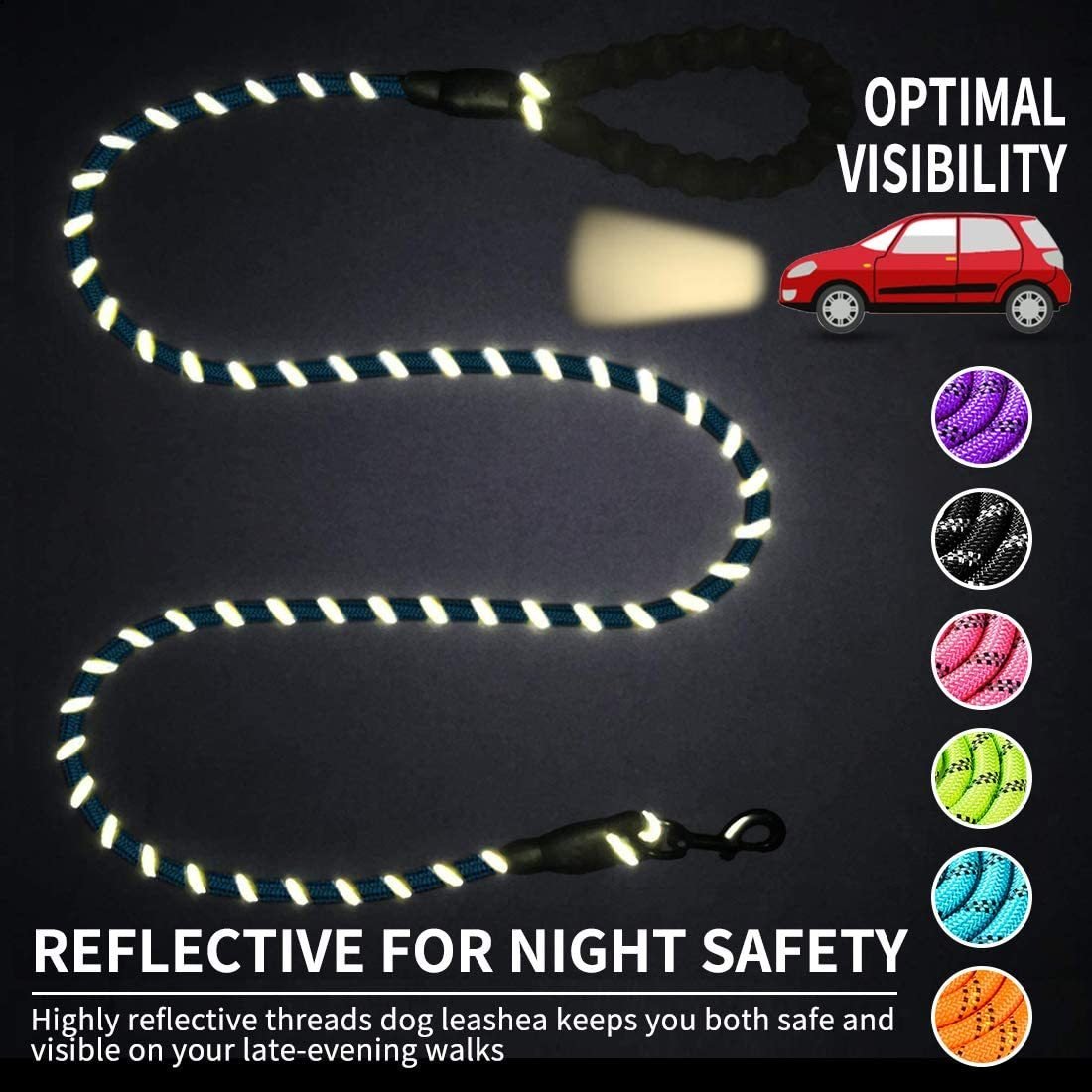 Small Medium Sized Pet Dog Luminous Leash Chain Puppies - key words