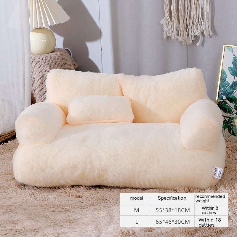 Luxury Cat Bed Sofa Winter Warm Cat Nest Pet Bed For Small Medium Dogs Cats Comfortable Plush Puppy Bed Pet Supplies - key words