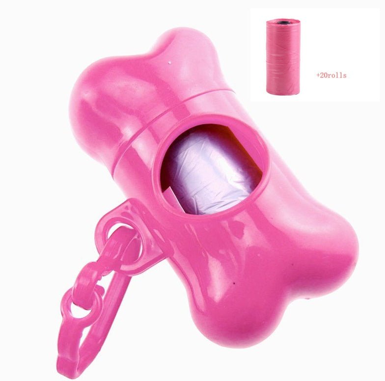 Pet bone type garbage bag dispenser - key words