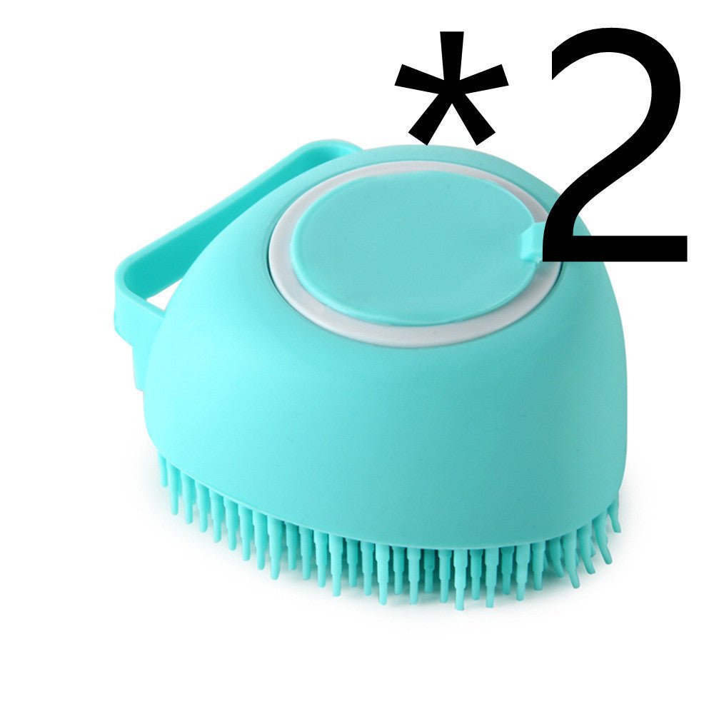 Silicone Dog Bath Massage Gloves Brush Pet Cat Bathroom Cleaning Tool Comb Brush For Dog Can Pour Shampoo Dog Grooming Supplies - key words