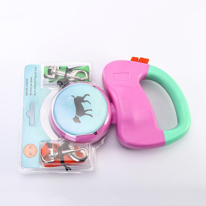 Retractable Dual Pet Dog Walking Leash - key words