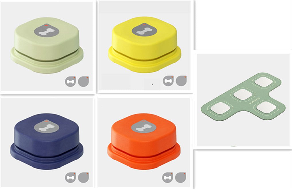 4 Colors Pet Communication Button One - click Prevent Physical Inactivity Recordable Dog Talking Button Toy Cat Toy Pet Products - Everpeakgoods