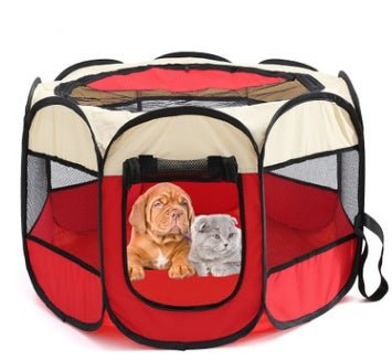 Folding Octagonal Pet Fence Oxford Cloth Cat And Dog Kennel - key words
