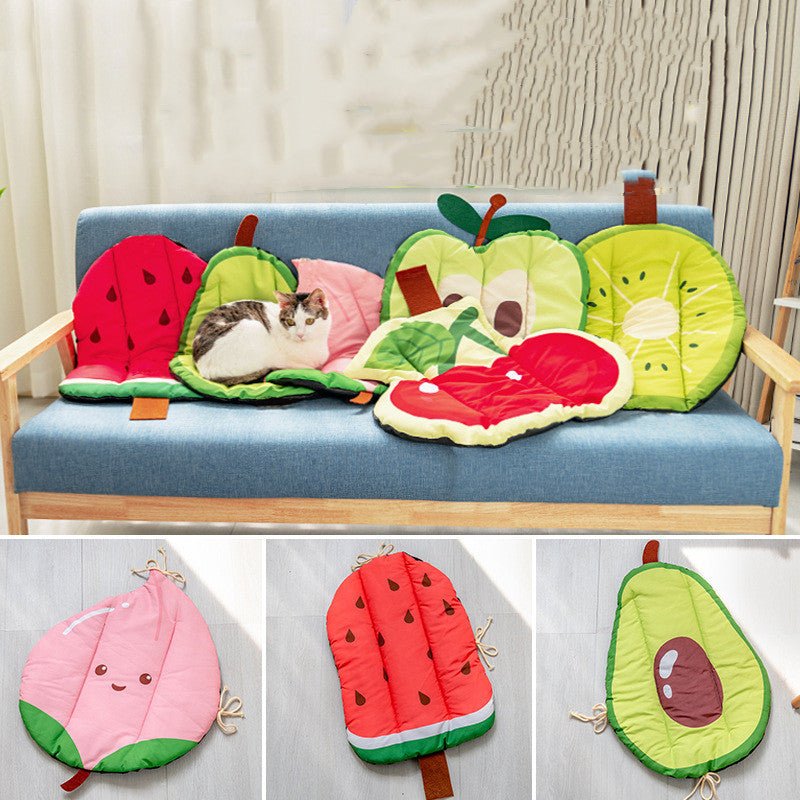 Dog Cooling Mat Pet Beds Cat Rug Ice Silk Pet Self Cooling Pad Blanket Summer Washable Oxford Farbric Cooling Down Summer Fruit - key words