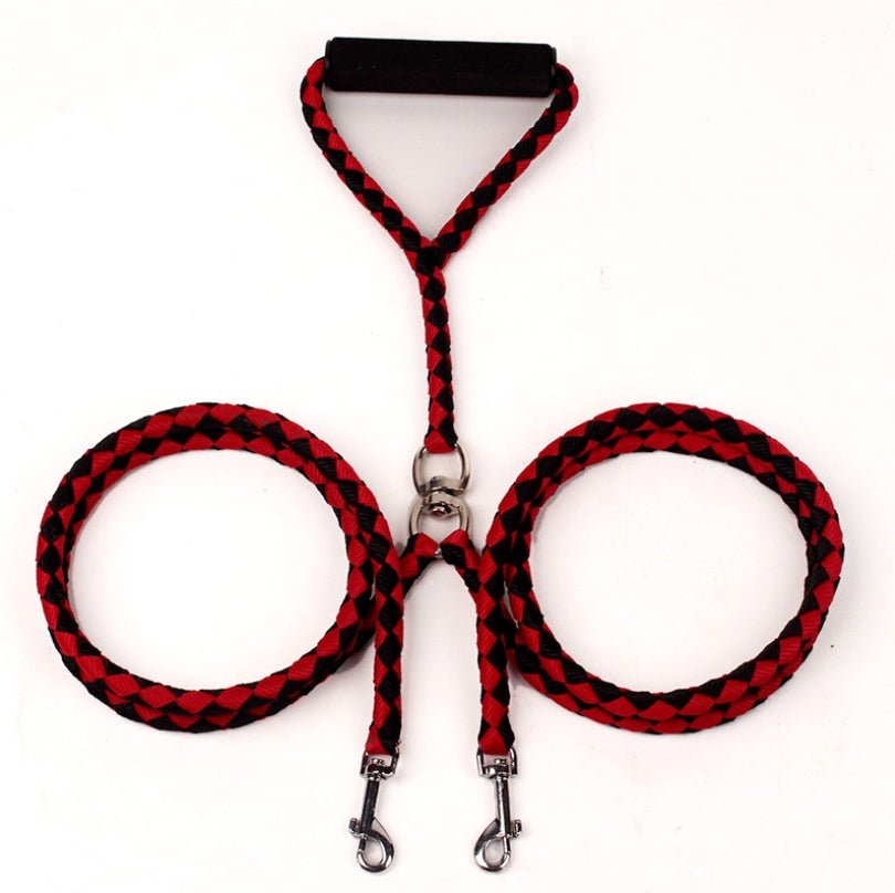 Pet Hand-knitted Traction Wear-resistant Dog Leash Double-ended Hand-knitted Braided Rope Outdoor Dog Leash - key words