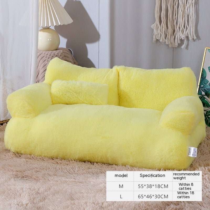 Luxury Cat Bed Sofa Winter Warm Cat Nest Pet Bed For Small Medium Dogs Cats Comfortable Plush Puppy Bed Pet Supplies - key words