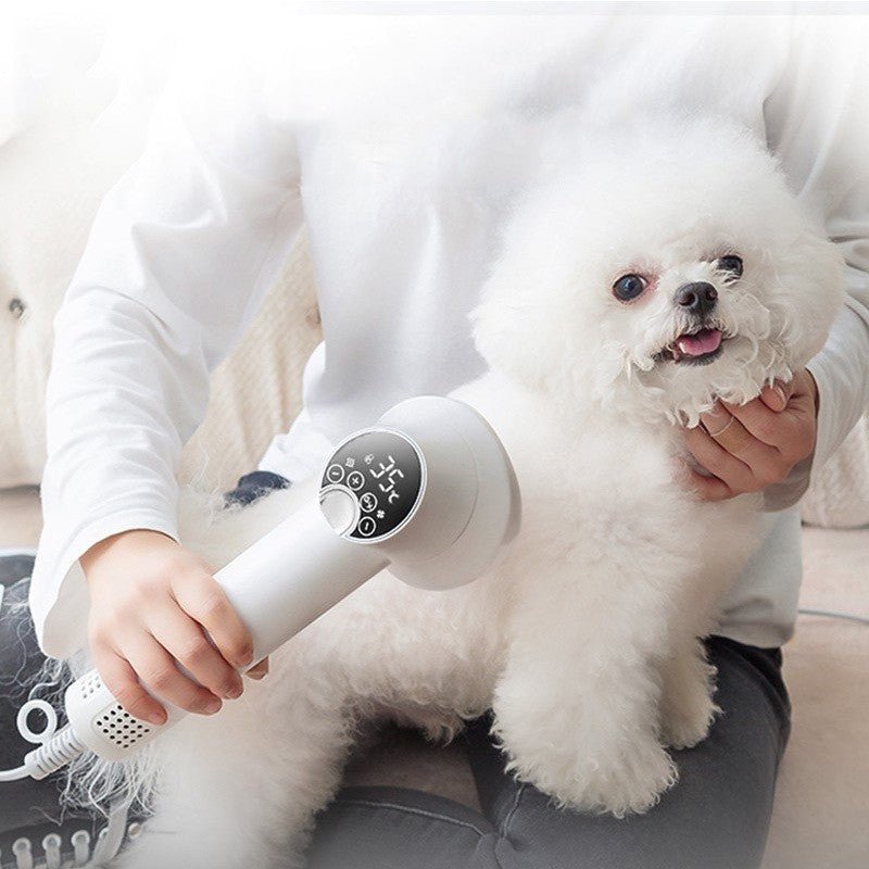 Smart Pet Hair Dryer Dog Golden Retriever Cat Grooming Hairdressing Blow & Comb Silent No Harm Pet Cleaning Supplies Pet Products - key words