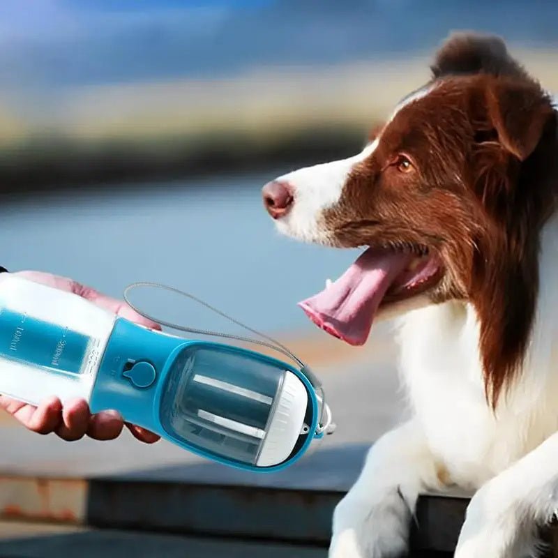 Dog Water Cup Drinking Food Garbage Bag Three-in-one Portable Small Multi-functional Pet Cups Pets Supplies - key words