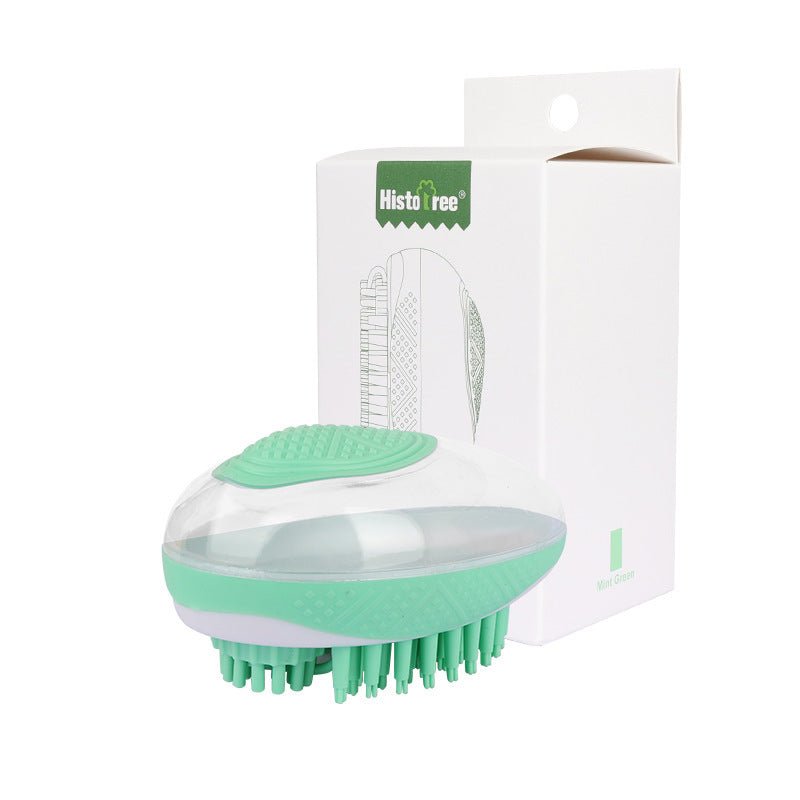 Dog Cat Bath Brush 2-in-1 Pet SPA Massage Comb Soft Silicone Pets Shower Hair Grooming Cmob Dog Cleaning Tool Pet Products - key words