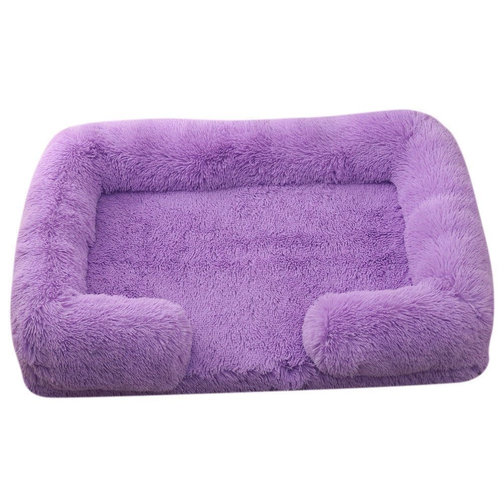 Plush Round Pet Bed Dog Bed Winter - key words