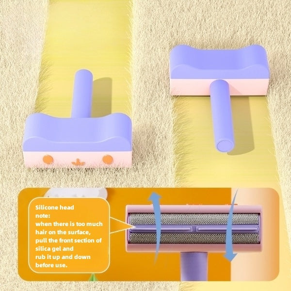 New Pet Hair Roller Remover Lint Brush 2-Way Dog Cat Comb Tool Convenient Cleaning Dog Cat Fur Brush Base Home Furniture Sofa - key words