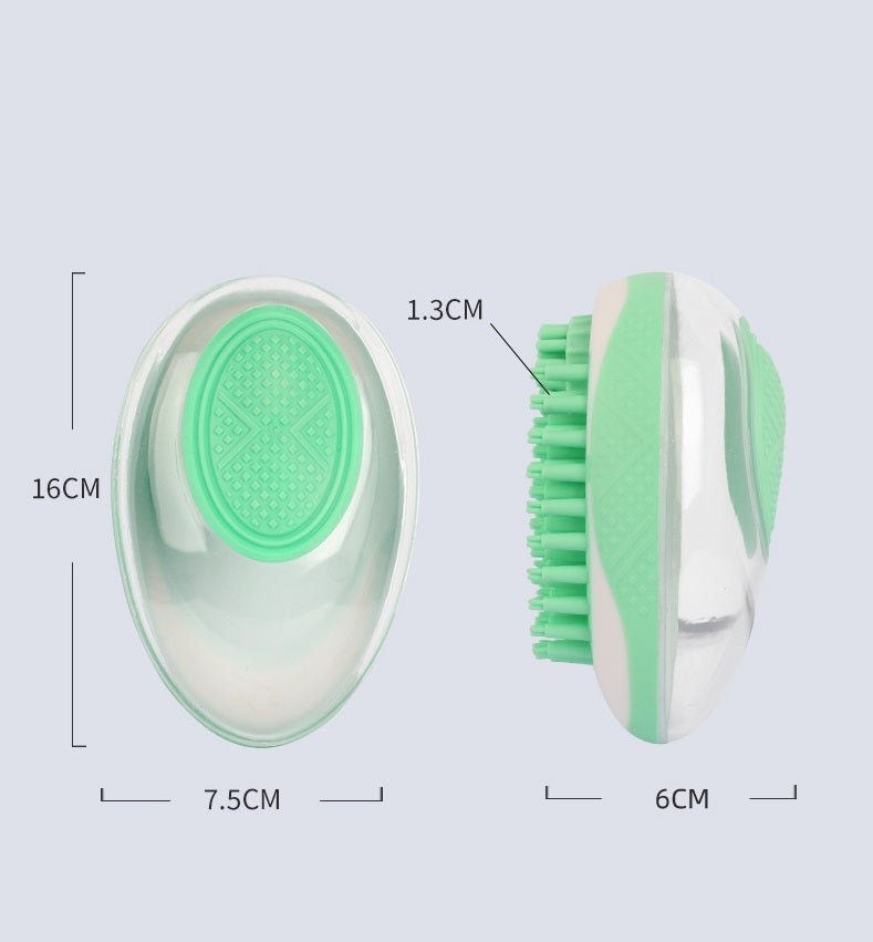 Dog Cat Bath Brush 2-in-1 Pet SPA Massage Comb Soft Silicone Pets Shower Hair Grooming Cmob Dog Cleaning Tool Pet Products - key words
