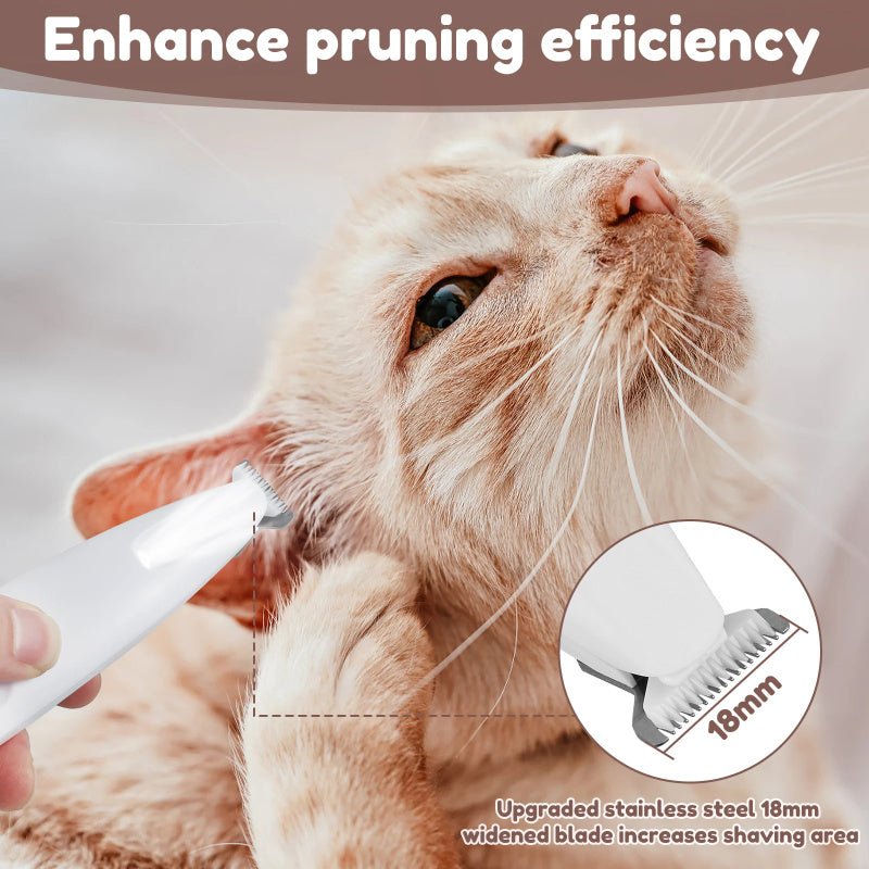 Pets Dog Paw Trimmer With LED Light Fully Waterproof Pet Hair Trimmer With LED Display Dog Clippers For Grooming Widen Blade - key words