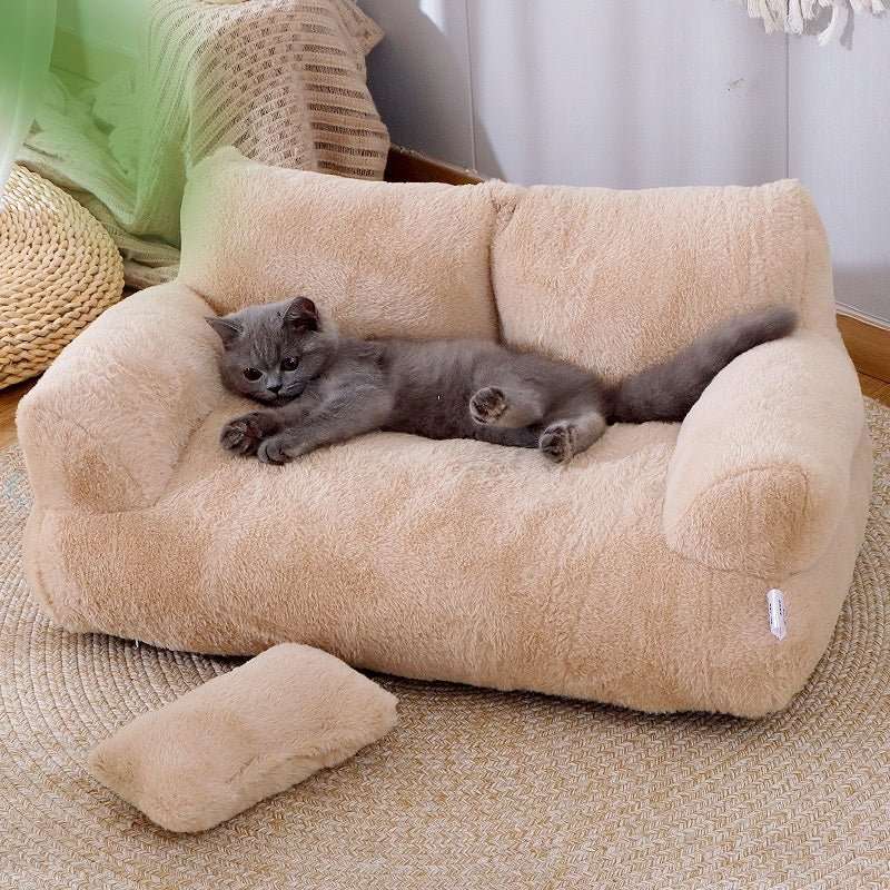 Luxury Cat Bed Sofa Winter Warm Cat Nest Pet Bed For Small Medium Dogs Cats Comfortable Plush Puppy Bed Pet Supplies - key words
