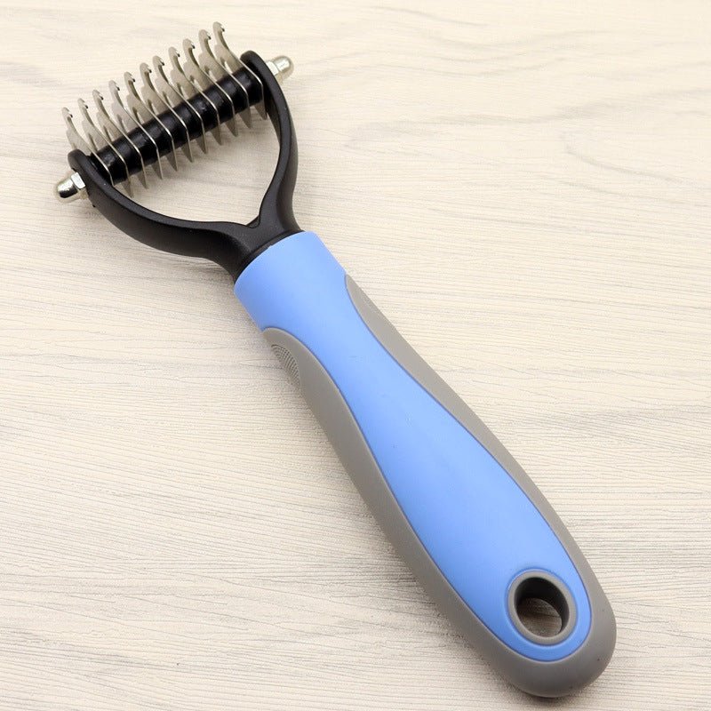 Pet Long-haired Dogknot Comb Double-sided Blade Dog - key words