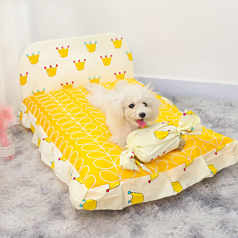 Teddy small dog pet bed - key words