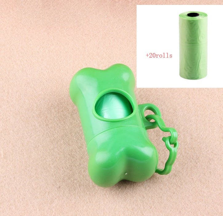 Pet bone type garbage bag dispenser - key words