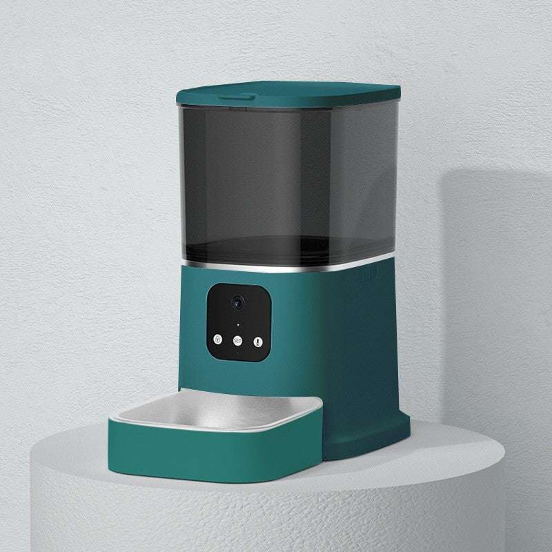 Pet Automatic Feeder Large Capacity Smart Voice Recorder APP Control Timer Feeding Cat Dog Food Dispenser With WiFi Pet Bowl - key words