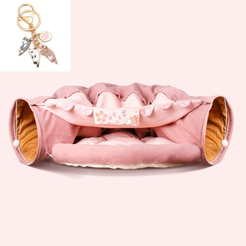 Collapsible Cat Tunnel Durable Washable Collapsible - key words