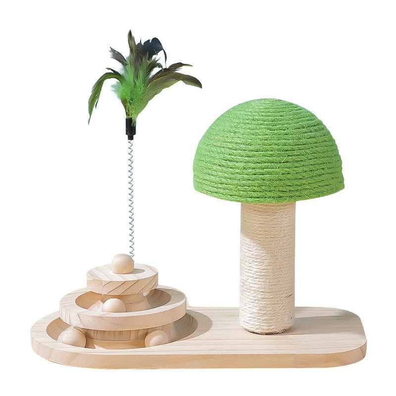Pet Cat Tree Toys Cat Scratch Post Pet Furniture Scratching Post Cats Claw Scratcher Double Sisal Balls Cat Accessories - key words