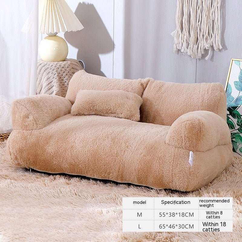 Luxury Cat Bed Sofa Winter Warm Cat Nest Pet Bed For Small Medium Dogs Cats Comfortable Plush Puppy Bed Pet Supplies - key words