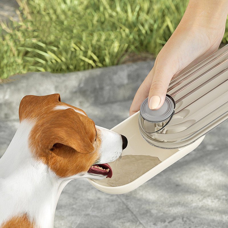 2 In 1 Pet Water Cup Segment Design Green Dog Walking Portable Drinking Cup Dog Feeding Supplies Pet Supplies Dog Walking Water Feeder Pets Products - Everpeakgoods
