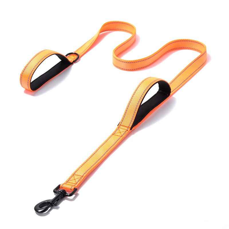 Pet Products Leash Leash Nylon Double Thickened Reflective Dog Leash