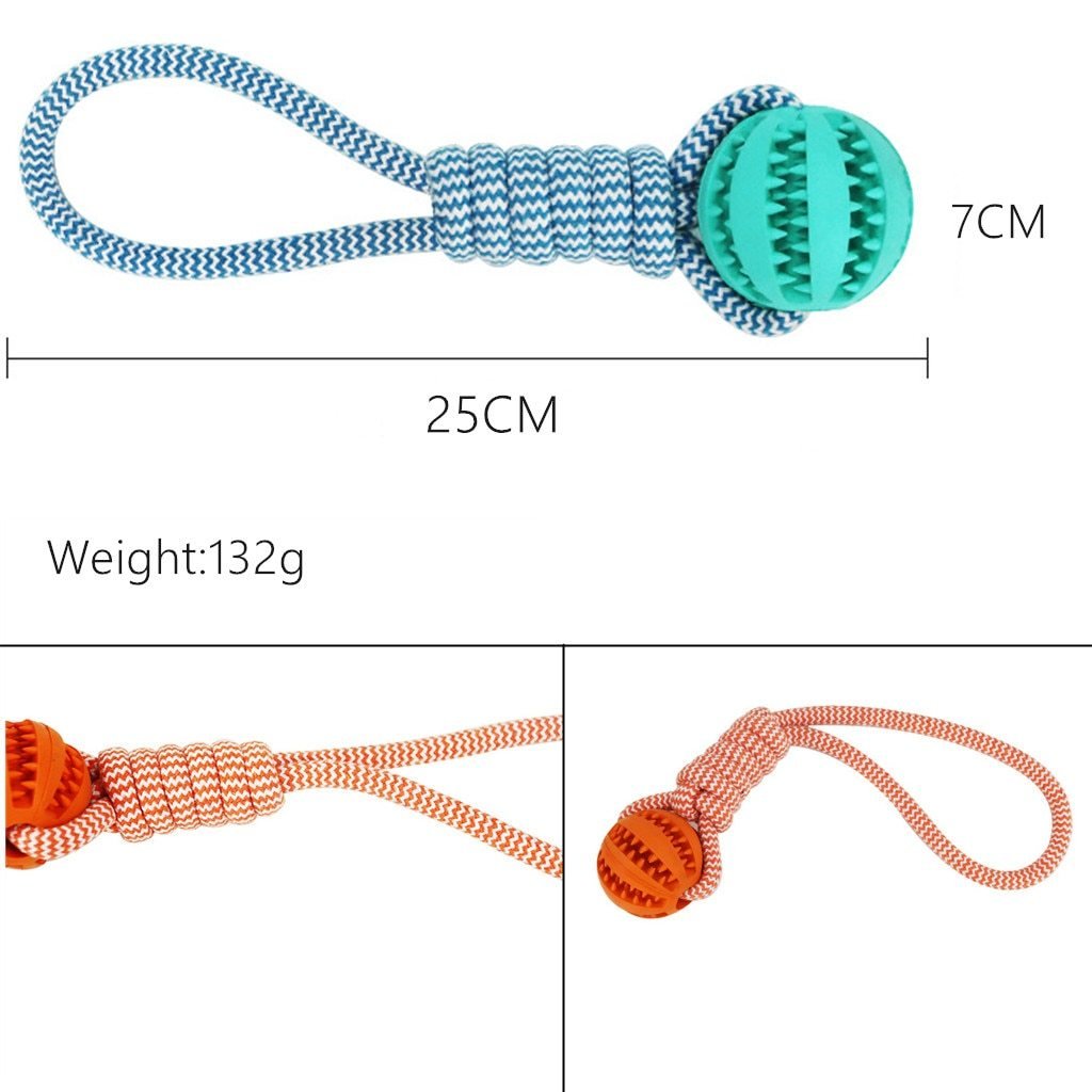 Dog Toys Balls Interactive Treat Rope Rubber Leaking Balls For Small Medium Dogs Chewing Bite Resistant Pet Tooth Cleaning - key words