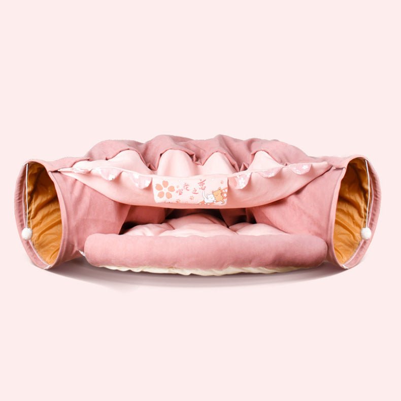 Collapsible Cat Tunnel Durable Washable Collapsible - key words