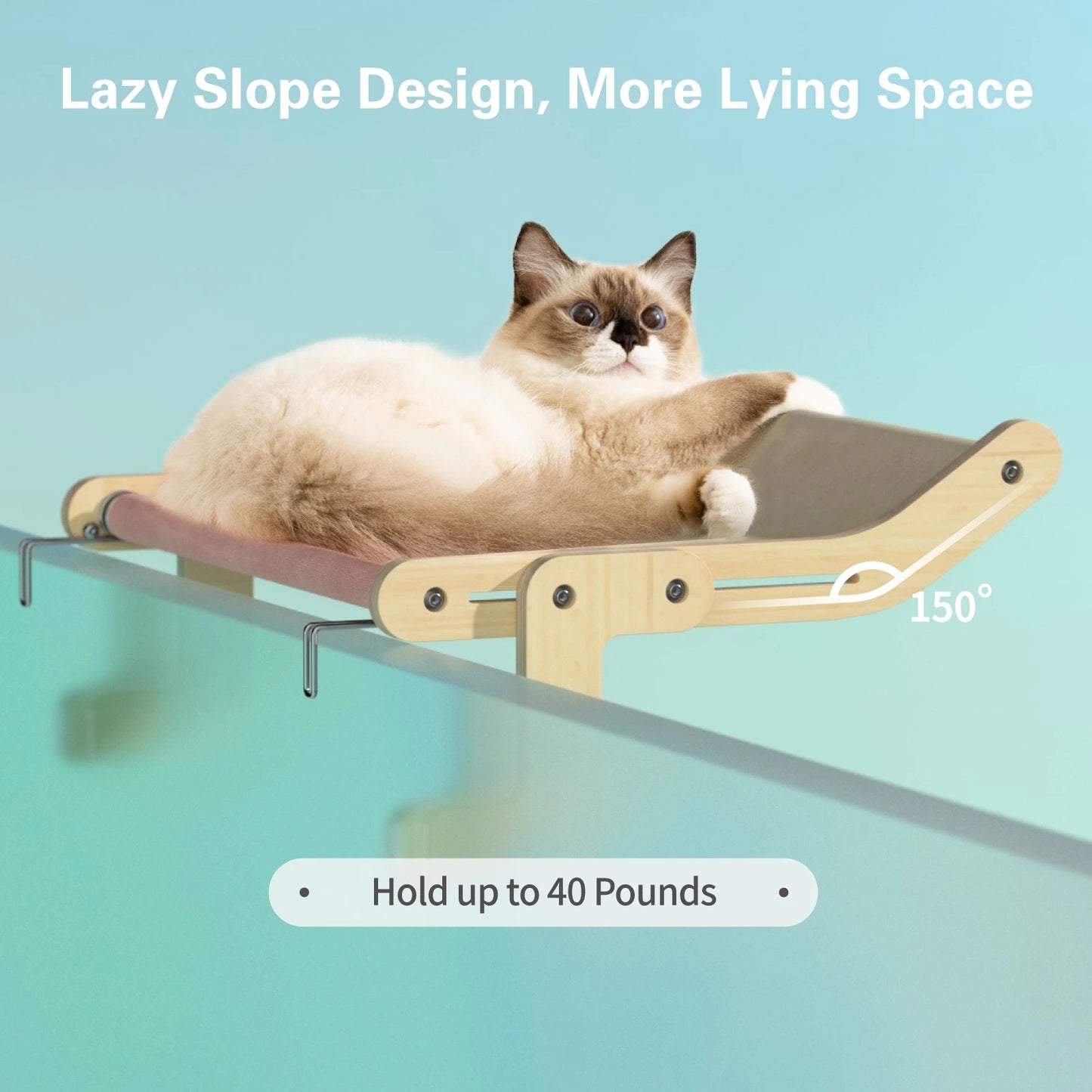 Mewoofun Pet Cat Window Perch 4 Color Wooden Assembly Hanging Bed Cotton Canvas Easy Washable Multi-Ply Plywood New Dropshipping - key words