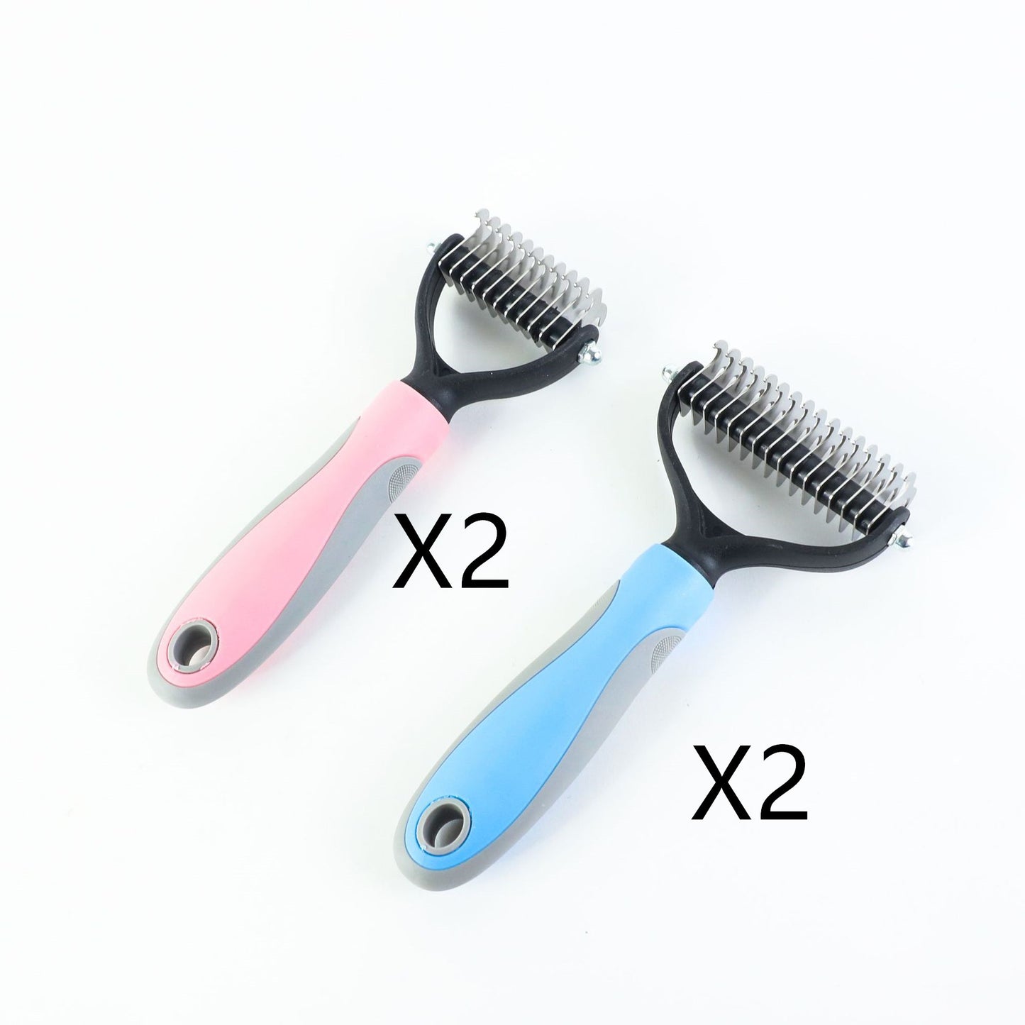 Stainless Double-sided Pet Brush Hair Removal Comb Grooming Dematting Dog Grooming Shedding Tools - key words