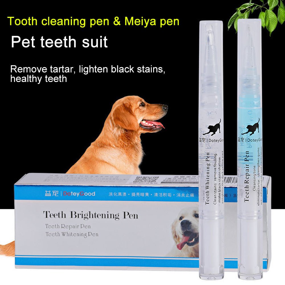 Pet Teeth Repairing Kit For Dog Cat Teeth Cleaning Pen Kit - key words