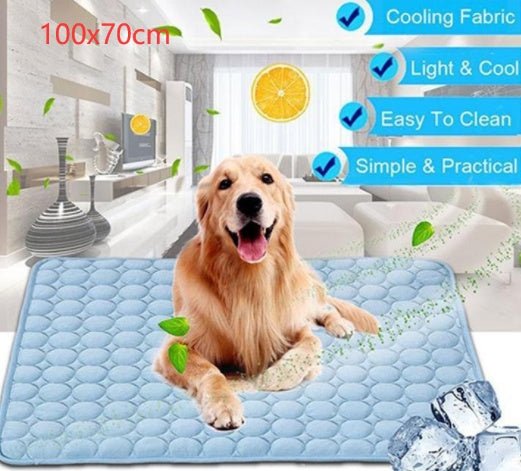 Pet Dog Cat Ice Silk Cold Nest Pad For Cooling In Summer - key words