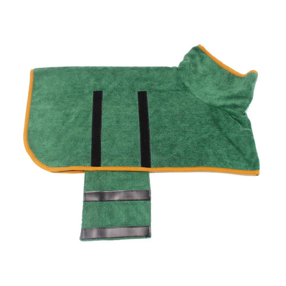 Absorbent Pet Bathrobe With Waist - wrapped Microfiber - Everpeakgoods