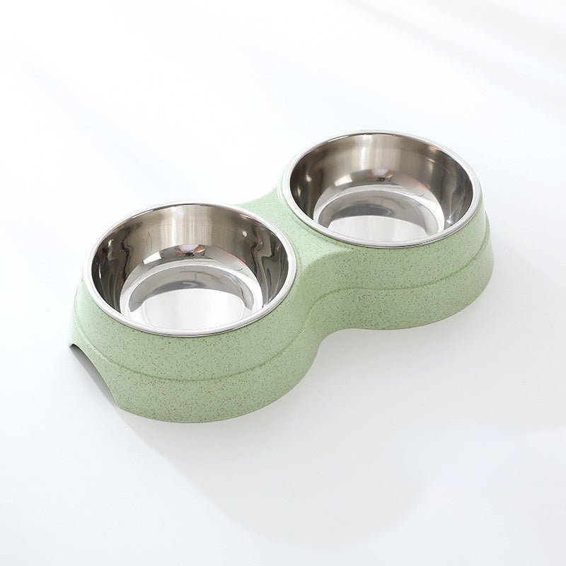 Double Pet Bowls Dog Food Water Feeder Stainless Steel Pet Drinking Dish Feeder Cat Puppy Feeding Supplies Small Dog Accessories - key words