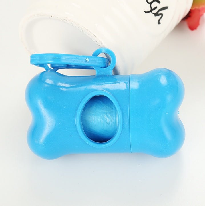 Pet bone type garbage bag dispenser - key words