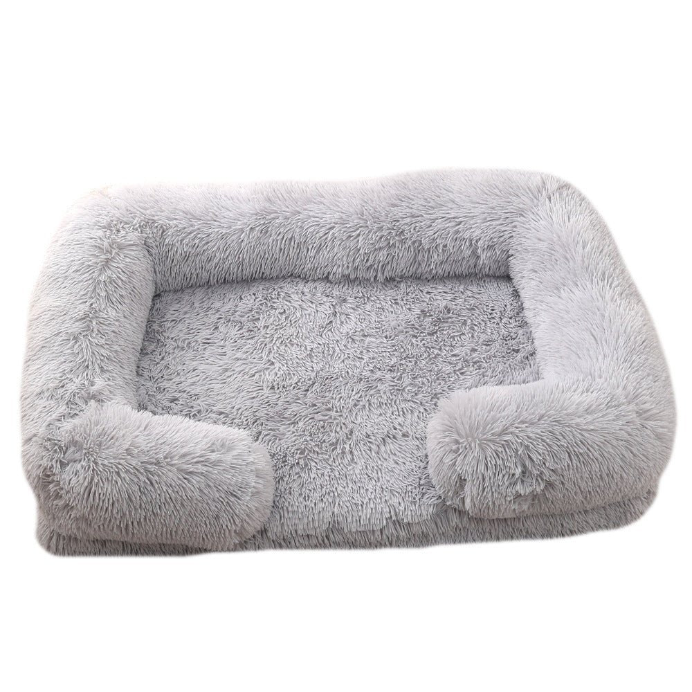 Plush Round Pet Bed Dog Bed Winter - key words