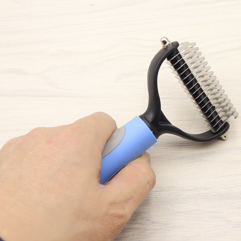 Pet Long-haired Dogknot Comb Double-sided Blade Dog - key words