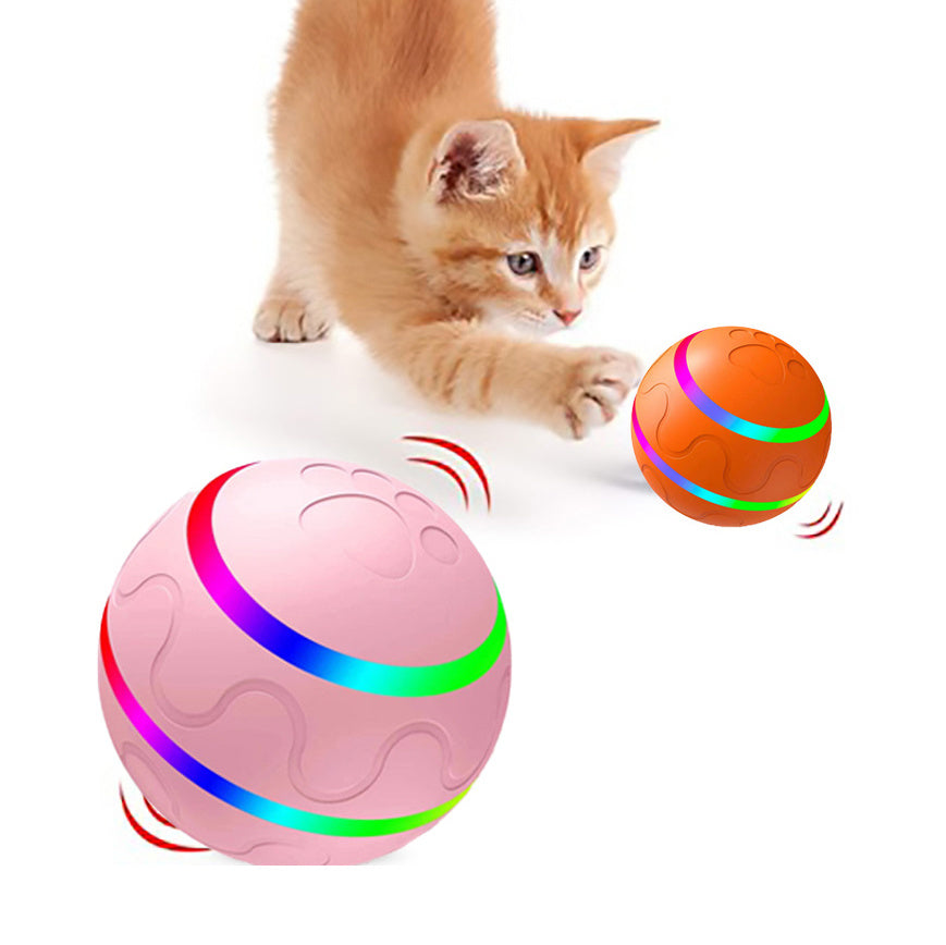Pet New Cat Wicked Ball Toy Intelligent Ball USB Cat Toys Self Rotating Ball Automatic Rotation Ball - key words