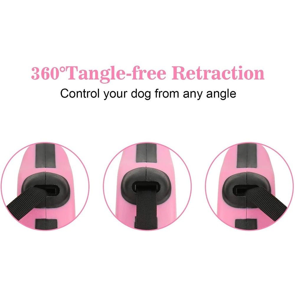 3m And 5m Durable Dog Leash Automatic Retractable Nylon Cat Lead Extension Puppy Walking Running Lead Roulette For Dogs Pet Products - Everpeakgoods