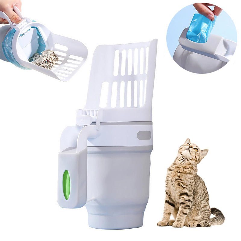 Upgrade Widen Cat Litter Shovel Scoop With Refill Bags Large Cat Litter Box Self Cleaning Cat Waste Bin System Pet Supplies Pet Products - key words