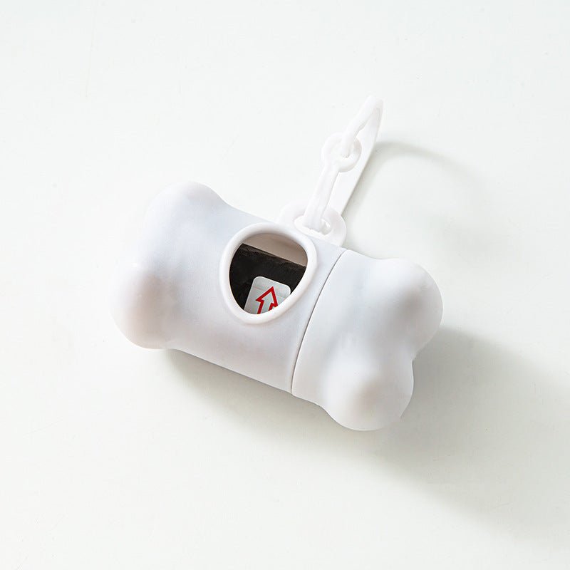 Pet bone type garbage bag dispenser - key words