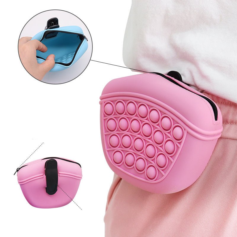 Bag Silicone Feed Dogs Treat Pouch Pet Training Bag Bundle Pocket Waist Pack Pet Portable Dog Training Waist Bag Treat Snack Bait Dogs Soft Washable Outdoor Feed Storage Pouch Food Reward Silica Bags - key words