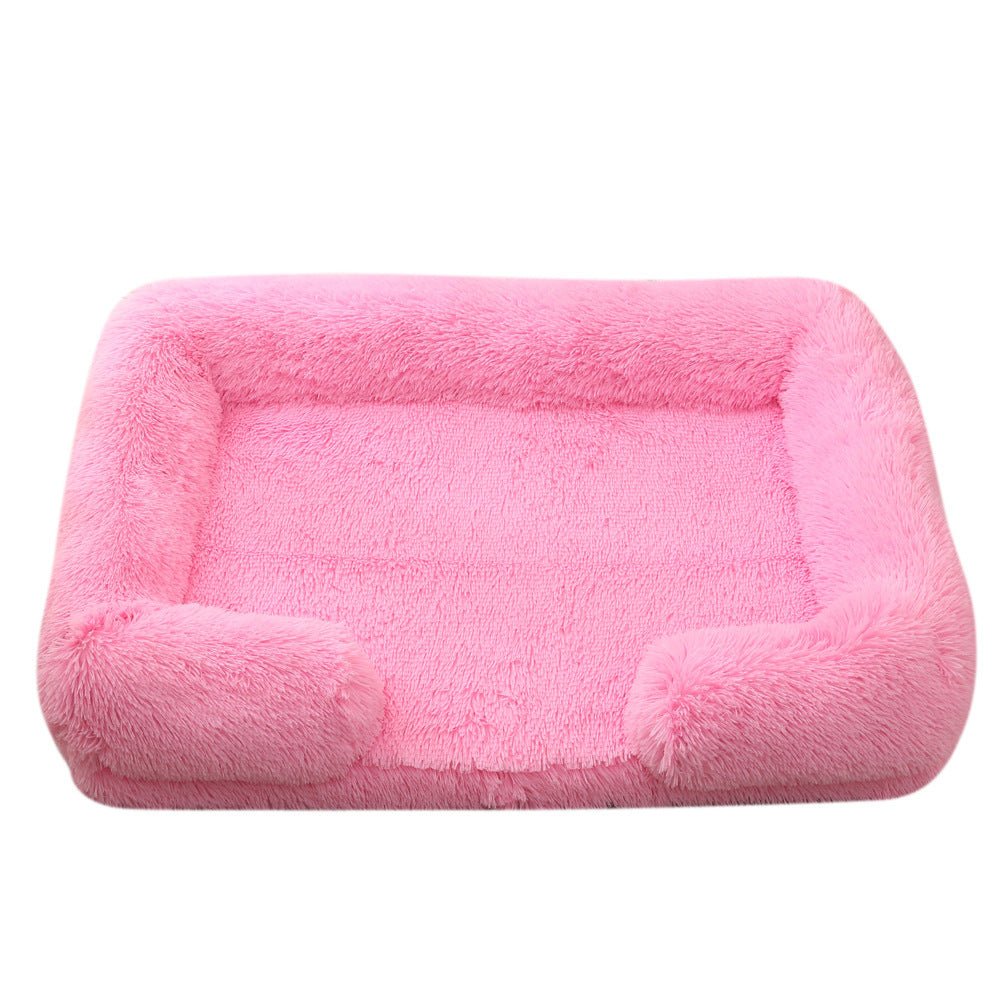 Plush Round Pet Bed Dog Bed Winter - key words