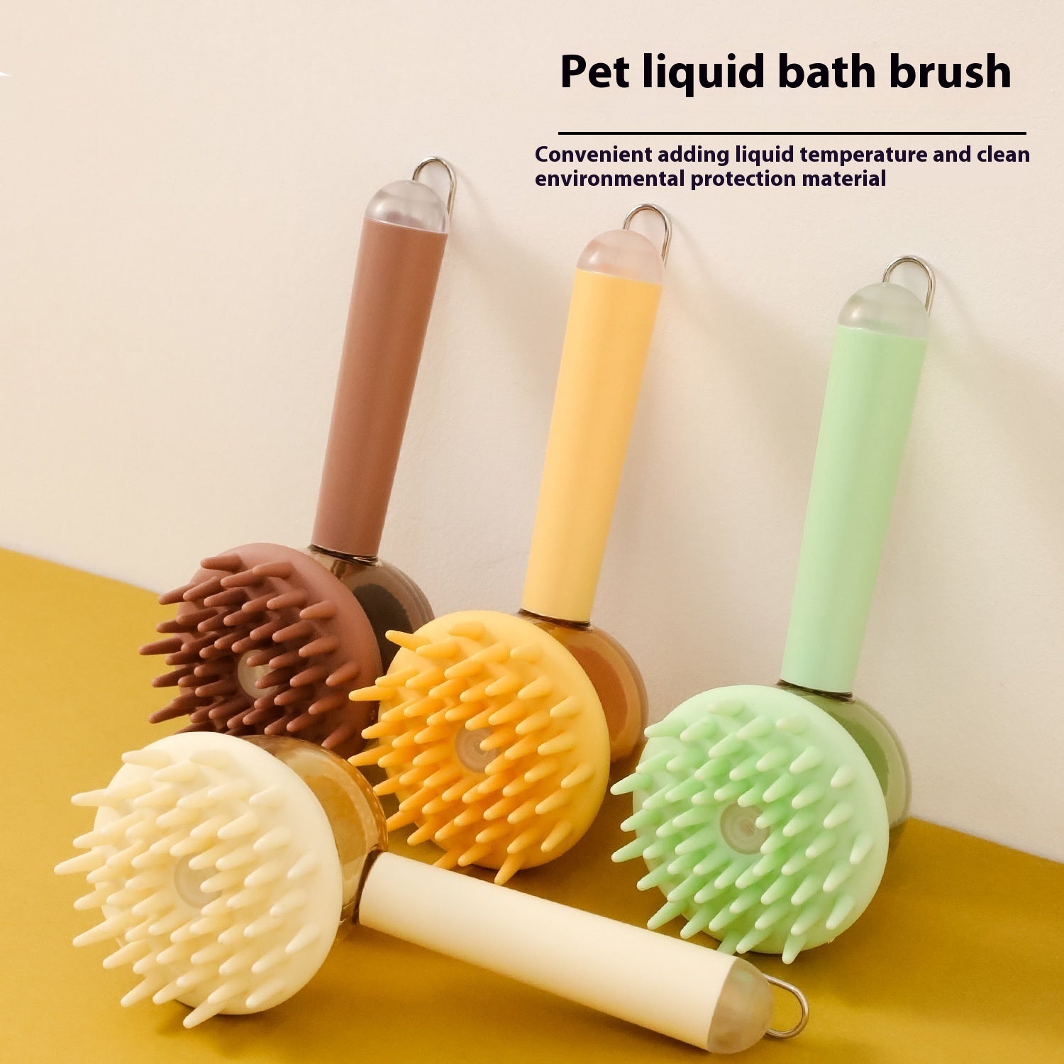 3 In 1 Pets Bath Brush For Dogs And Cats Shower Massage Brush, Depilation Comb And Foaming Tool, Anti - frizz Beauty Brush Pet Products - Everpeakgoods