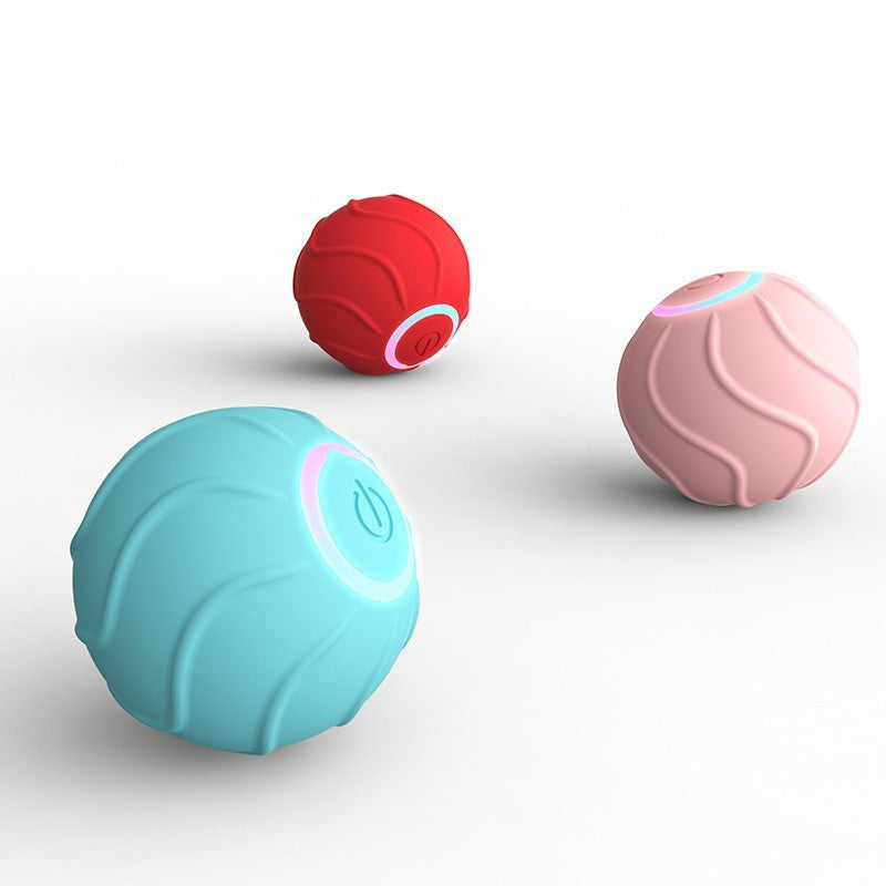 Smart Cat Toys Rolling Ball Pet Cat Owner Interactive Pets Toys Automatic Bouncing Ball USB Self Hi Teasing Kittens Jumping Ball - key words
