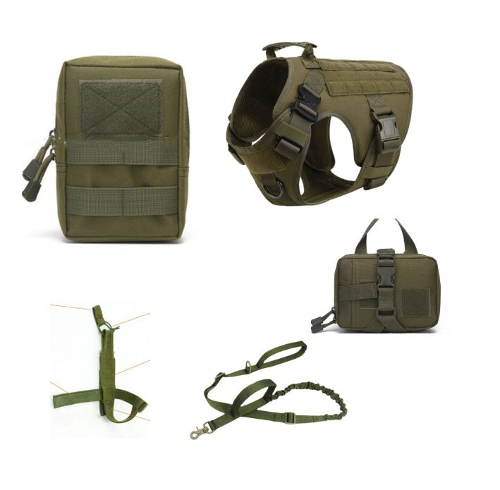 Tactical Dog Harness Pet German Shepherd K9 Training Vest Dog Harness And Leash Set For All Breeds Dogs - key words
